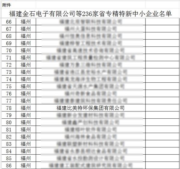比美特荣获福建省“专精特新”企业称号创新实力与稳健发展双轨并行(图2)